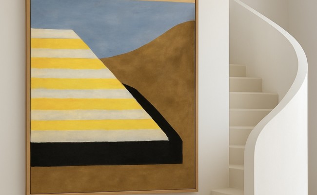 Huile sur toile crique – 90 x 116 cm – 1490 €