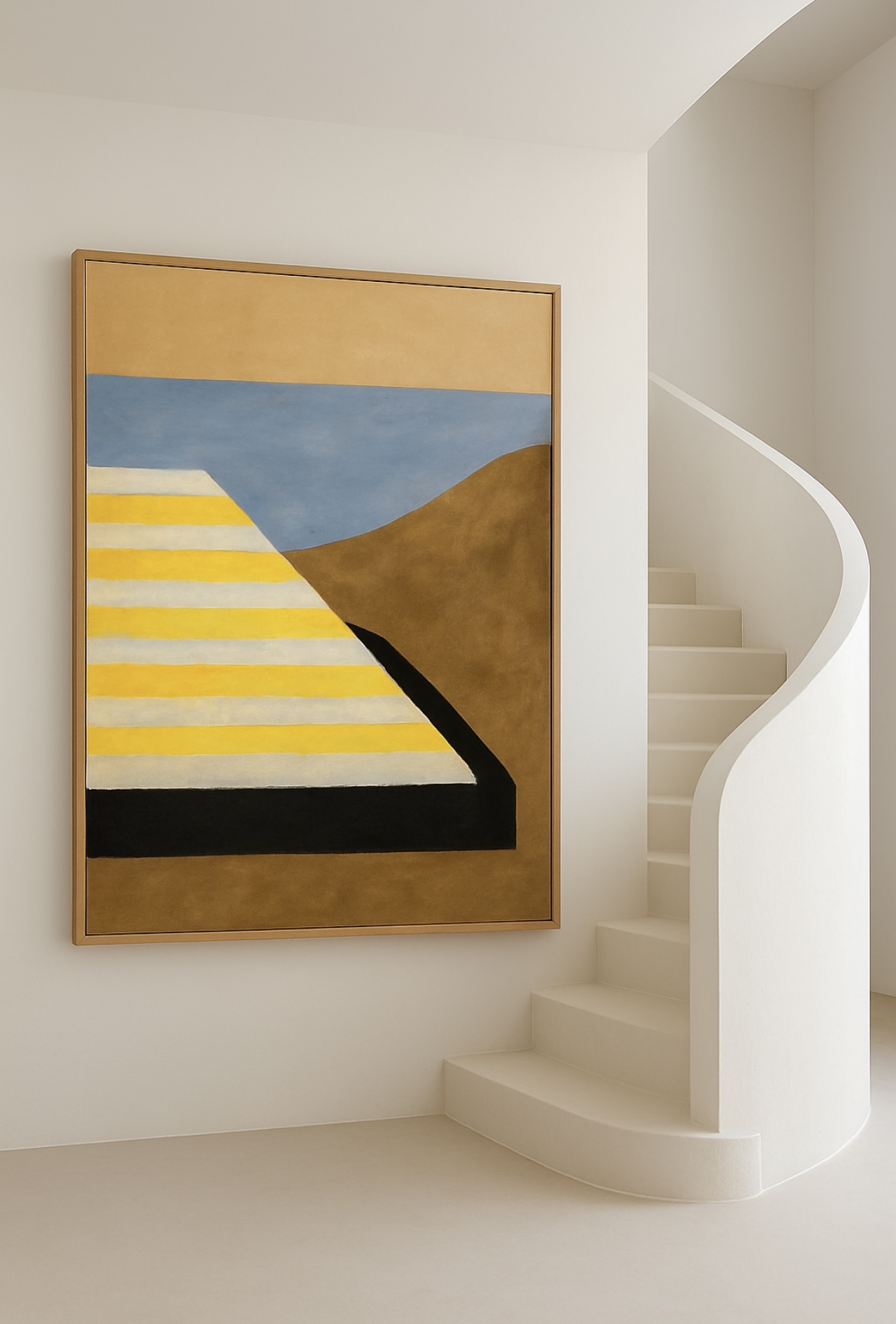 Huile sur toile crique – 90 x 116 cm – 1490 €