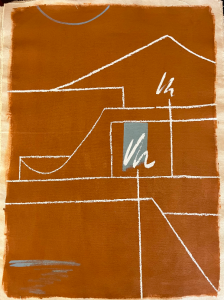 tenture serigraphie pigments mural avrandinis paris rue nollet batignolles lannexe