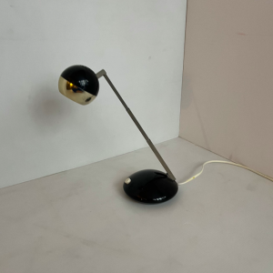 lampe noire vintage a poser de bureau eicholz telescopique luminaire batignolles paris rue nollet