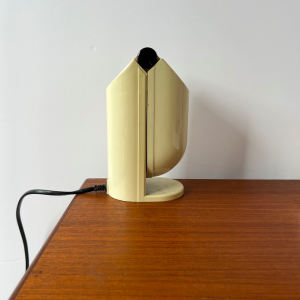 lampe pliante plastic pvc ecru blanc cassé lampe a poser lampe de bureau