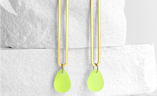 Boucles d’oreille vermeil et perles vintage