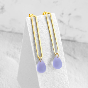 boucles doreille vermeil lewisandpine paris batignolles boutique vermeil et goutte violet lila