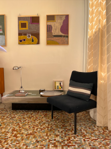 galerie boutique paris lannexe rue nollet batignolles chauffeuse moderniste table willy rizzo pastel sur papier suzanne malingue