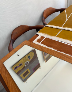 reflet de boutique tenture serigraphies avrandiis pastel suzanne malingue