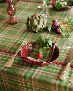 nappe ecossais vert anglais maison dinette paris boutique decoration batignolles rue nollet zoom