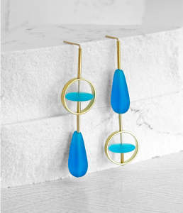 nevelson louise earings lewis and pine paris shop boucle doreilles batignolles blue