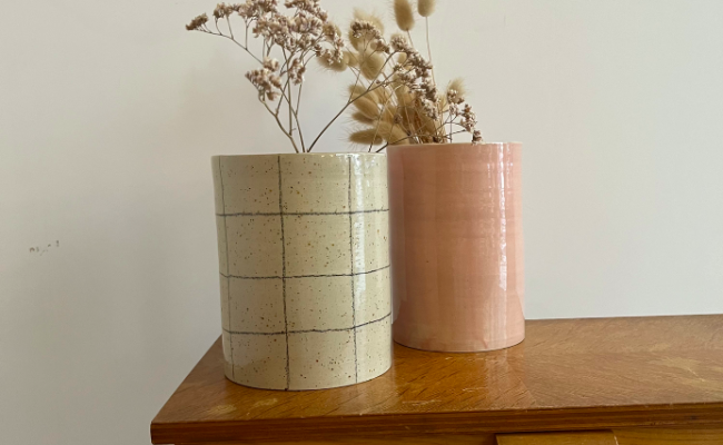 Vase céramique C. Valentin