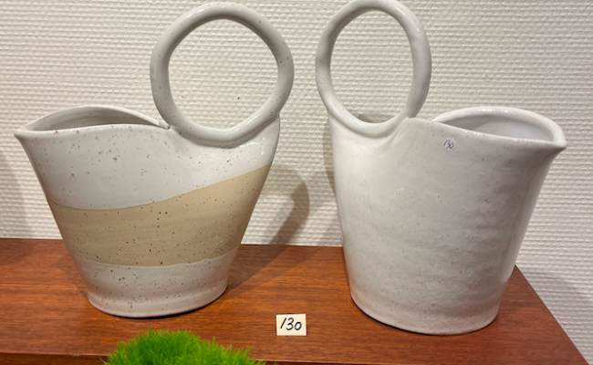 Pièces uniques en grès Capucine Valentin