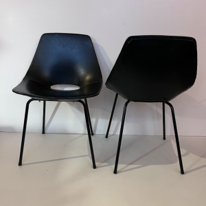 siege pierre guariche steiner noir cuir vintage annees50 lartetlafaconla boutique de caroline paris17 dos