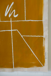 toile tenture murale kaki ocre jaune avrandinis galerie paris marseille