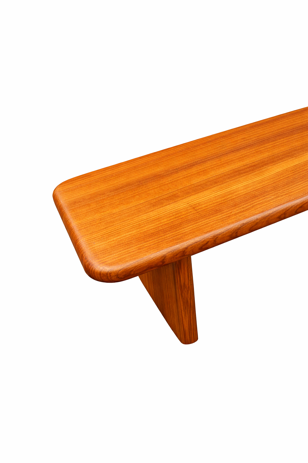 Banc bas ancien en bois massif