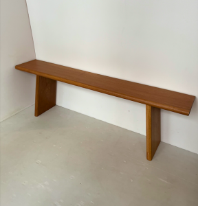 banc long chene clair bois massif fait main en france mobilier paris17 boutique bench