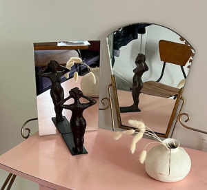 coiffeuse rose anne lo lesieur sculpture bronze