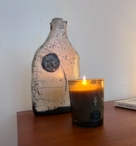 objet ceramique flacon raku agnes beurel bougie