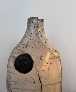 objet ceramique flacon raku agnes beurel soliflore vase