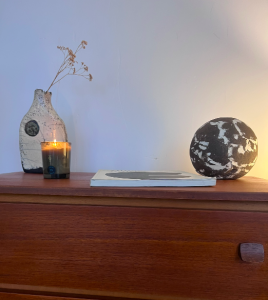 objet ceramique flacon raku sphere agnes beurel