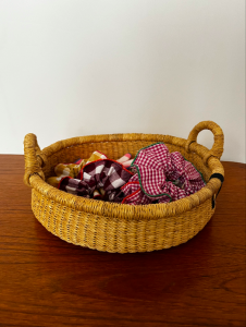 panier chouchous upcyclé ensemble creation tissu vichy