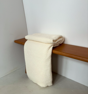 plaid blanc doux decoration