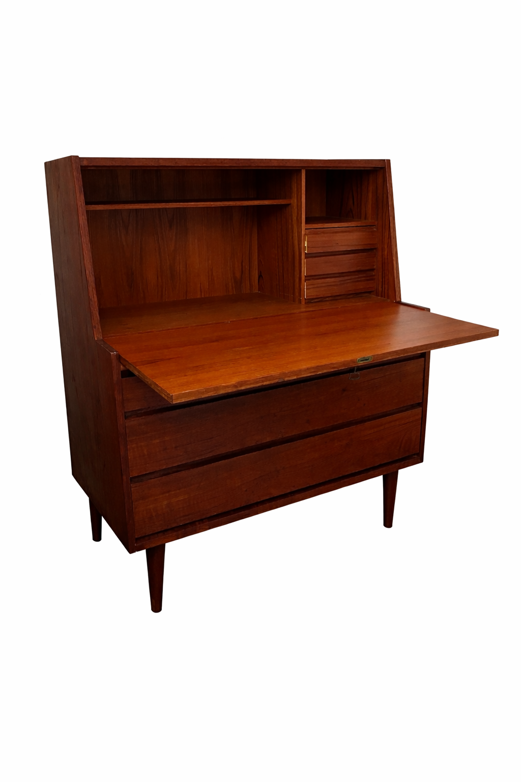 Secrétaire vintage scandinave en teck – 750 €