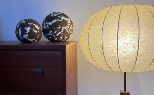 Sphères céramique terre noire Agnès Beurel –