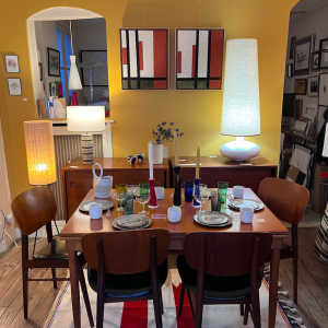 table lumiere lampadaires lampe a poser vintage abatjour sur mesure art de la table paris decoration