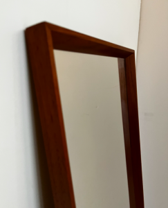 miroir ancien bord toit en bois vintage rue nollet boutique