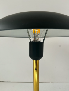 lampe louis kalff philips minou26 bijou pied laiton doré abatjour metal vert la boutique de caroline paris17