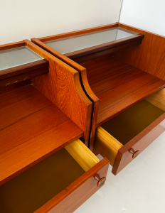 paire de tables de chevet en teck vintage paris boutique zoom