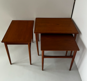 tables gigogne danoise teck annees60 midcentury coffee table teak galerie danoise boutique paris