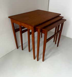 tables gigogne danoise teck annees60 midcentury coffee table teak galerie danoise la boutique de caroline