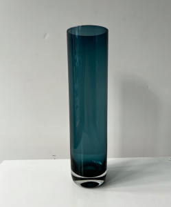 vase verre italie danois bleu gris antiquaire paris