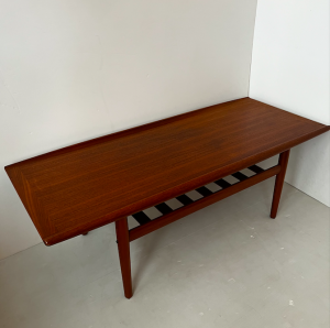 table basse en teck a double plateau grete jalk danoise danish design midcentury paris boutique scandinave mobilier boutique de carolineparis17 selency