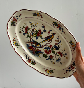 plat oiseau gien villeroy et boch vaisselle ancienne