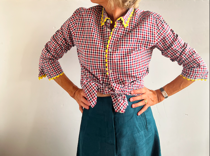 Chemise upcyclée de la marque ENSEMBLE – 115 € soldé 90 €