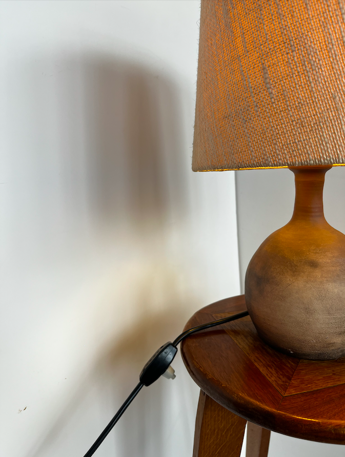 Lampe à poser vintage scandinave en terre cuite des années 60 – 130 € soldé 110 €