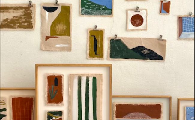 Compositions libres A V R A N D I N I S – pigments sur coton brut – 75 / 90 / 120 €