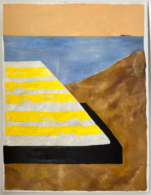 Huile sur toile crique – 90 x 116 cm – 1490 €