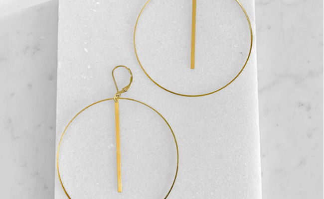 Boucles d’oreilles Lewis & Pine vermeil loop