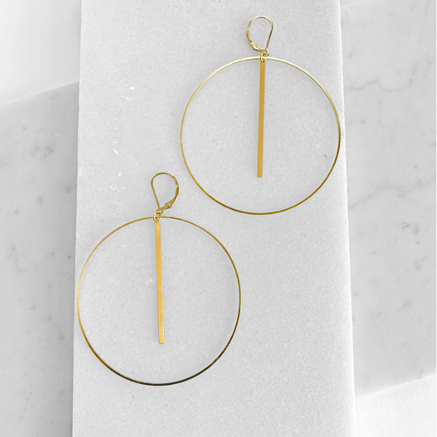 Boucles d’oreilles Lewis & Pine vermeil loop