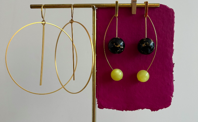 Boucles d’oreilles Lewis & Pine vermeil loop