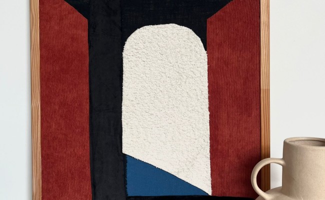 Tableaux textile Johara – Portes Blanche I & II – 49 x 64 cm – 380 € l’un