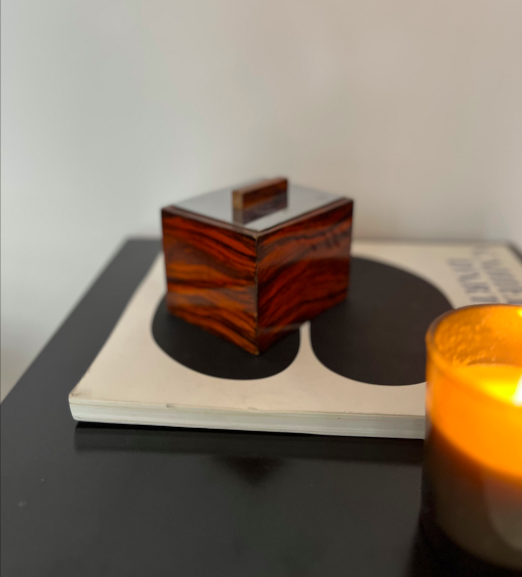 Boite à bijoux bonbons trombones … Art Deco – L11 x P9 xH8 cm – 45 €