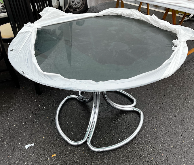 Table italienne vintage Giotto Stoppino – D 120 cm – 1200 €