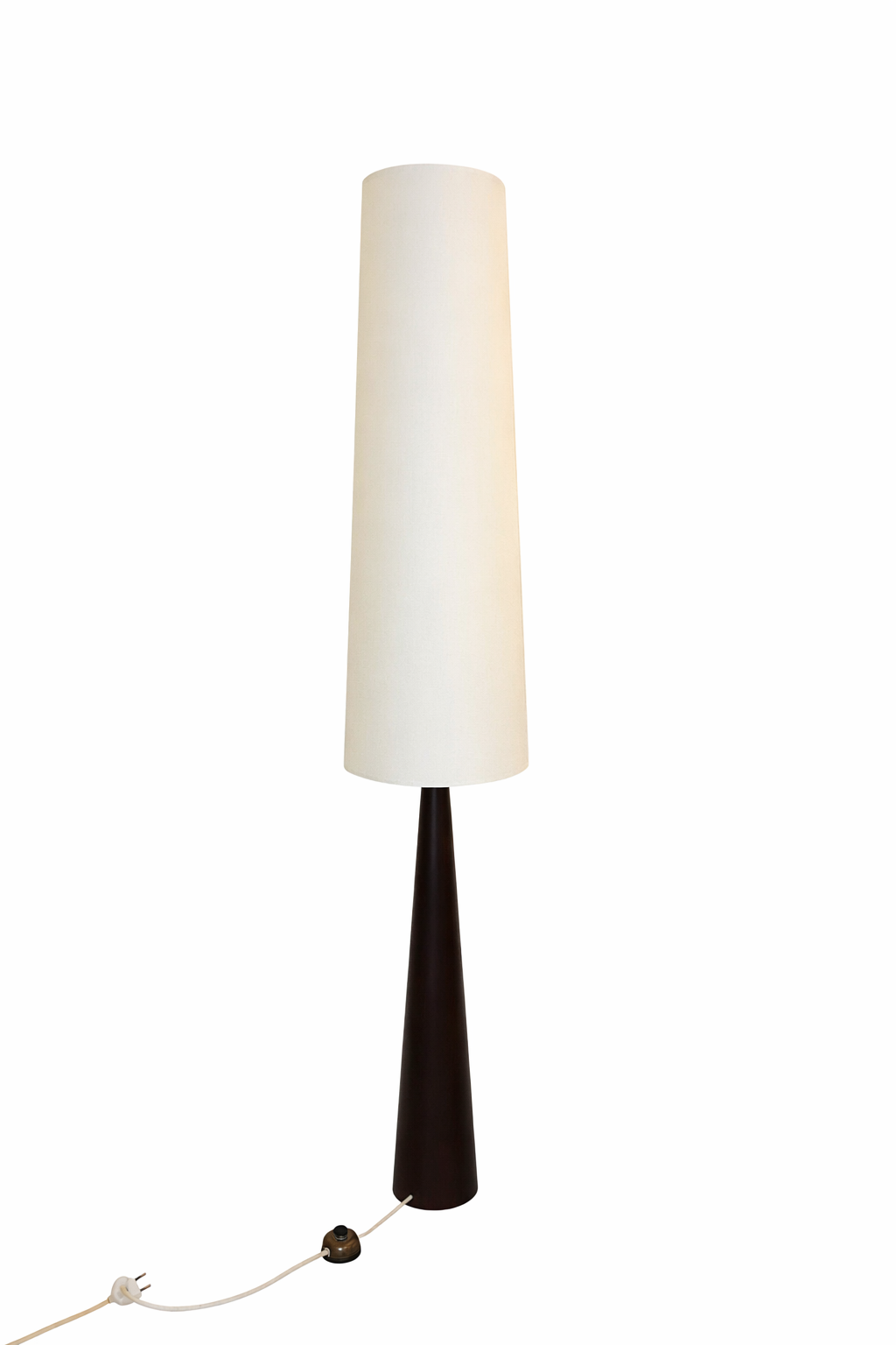 Lampadaire cône palissandre années 60 – 650 €