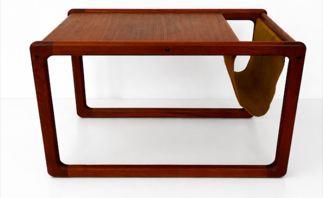 Table basse danoise en teck Kai Kristiansen pour Vildbjerg Mobelfabrik – 290 €