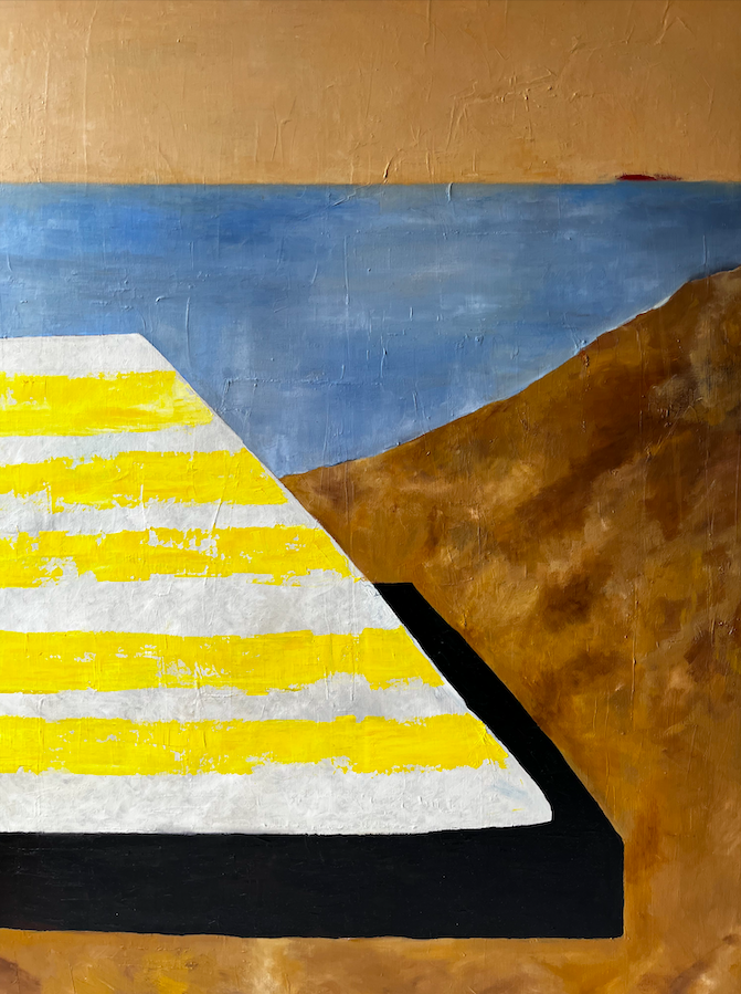 Huile sur toile crique – 90 x 116 cm – 1490 €