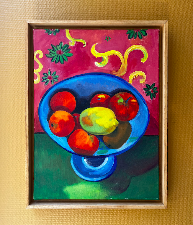 TAT DUVILLIER – La coupe est pleine – huile sur toile – 30x40cm