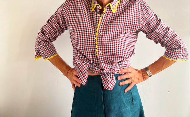 Chemise upcyclée de la marque ENSEMBLE – 115 € soldé 90 €
