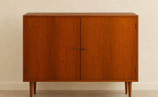 Buffet scandinave des années 1960 – L 110 x P30 x H104 cm – 550 €